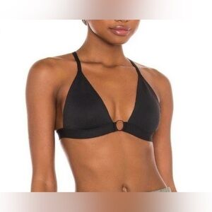 Free People Oh Scuba Bralette in Black Size Medium